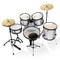 Gammon Percussion Full Size Complete Adult 5-Piece Drum Set with Cymbals, Stands, Stool, and Sticks